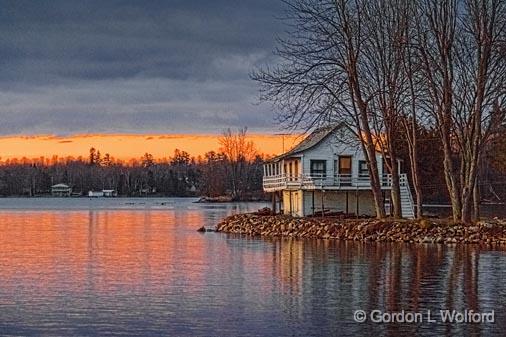 Lakeside Cottage At Sunrise_01823-5.jpg - Rideau Canal Waterway photographed at Rideau Ferry, Ontario, Canada.